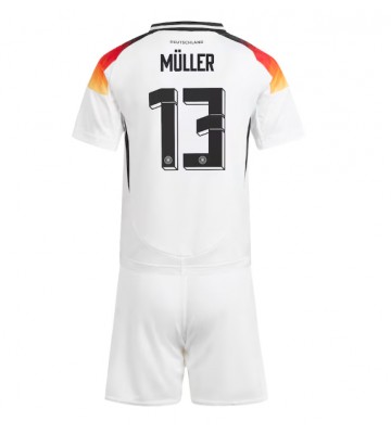 Tyskland Thomas Muller #13 Hemmatröja Barn EM 2024 Kortärmad (+ Korta byxor)